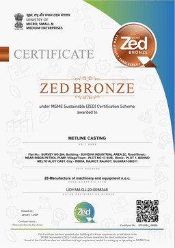 ZED Certificate certificate