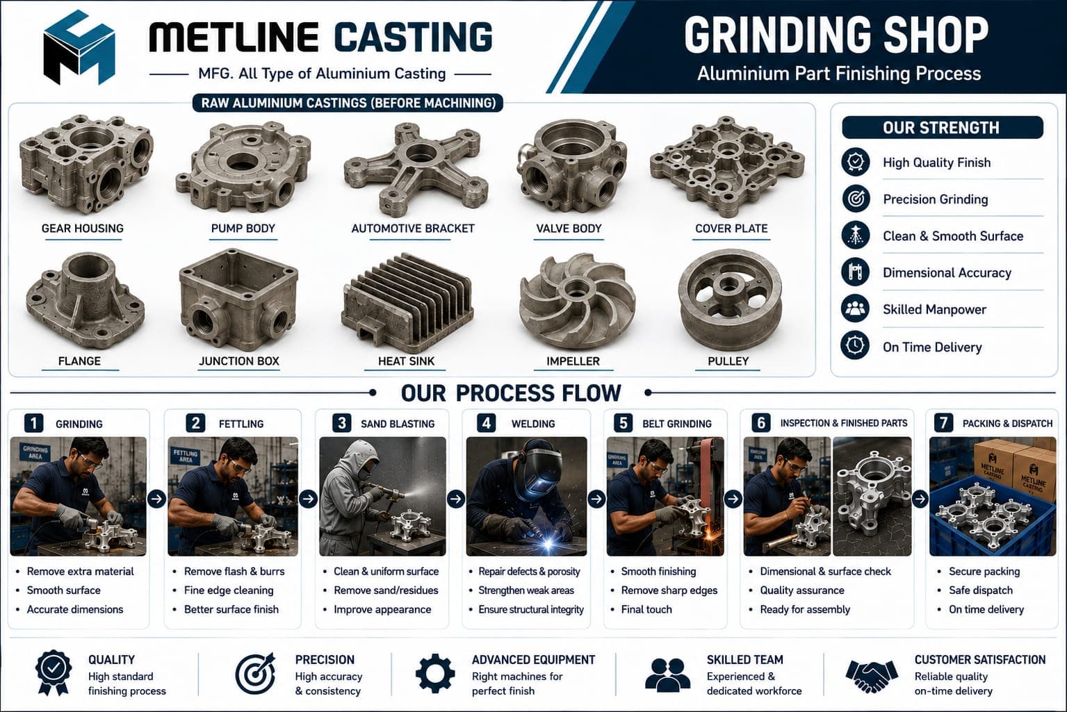 Grinding Shop at Metline Casting